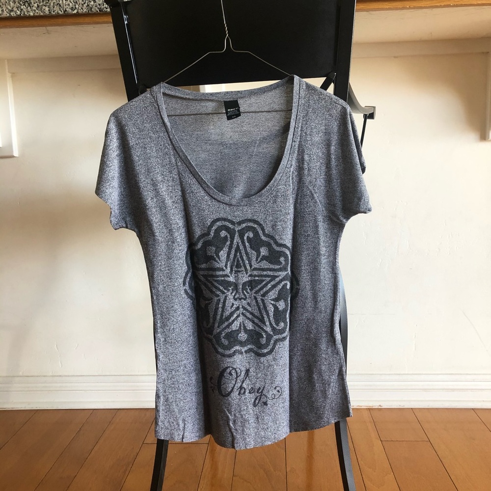 Gray Obey shirt